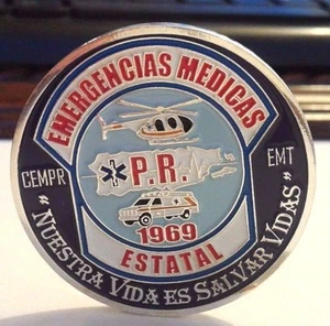 Medalla EMERGENCIAS MEDICAS PUERTO RICO Paramedic EMS challenge coin Token Ficha - Picture 1 of 12