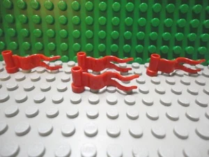 Lego Mini figure 4 Red wavy flag - Picture 1 of 1