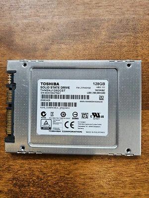 Toshiba 128GB 6Gbps SATA 2.5" SSD THNSNJ128GCST - Used Tested Works Great! - Image 1 of 2