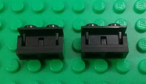 *NEW* Lego Black Hinge Swivel Bricks Blocks 1x2 Stud Turning - 2 pieces - Picture 1 of 2