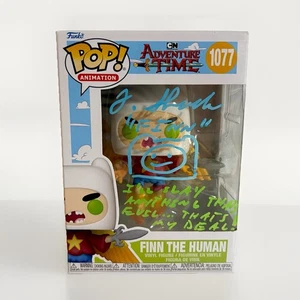 Funko Pop Adventure Time Finn the Human 1077 signiert Jeremy Shada JSA mit Karte 🔥 - Bild 1 von 3