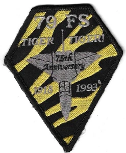 USAF PATCH 79 FIGHTER SQUADRON 75 ANNIVERSARY F-111E US AIR FORCE SQUADRON PATCH - Picture 1 of 1