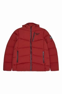 Reebok Mens Puffer Jacket Stretch Puffer Rust - Picture 1 of 8
