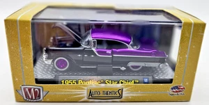 2010 M2 Machines 1:64  Auto-Thentics 1955 Pontiac Star Chief. Black & Purple - Picture 1 of 6