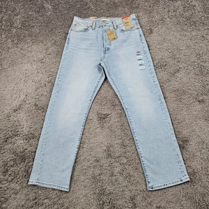 Levis Jeans Womens 31 Wedgie Straight High Rise Light Wash Stretch Denim 28x27 - Picture 1 of 19