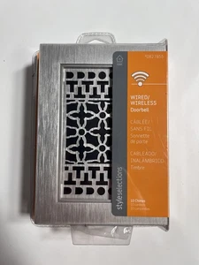 Style Selections Brushed Nickel Wired or Wireless Doorbell Chime #0827855 - Picture 1 of 2