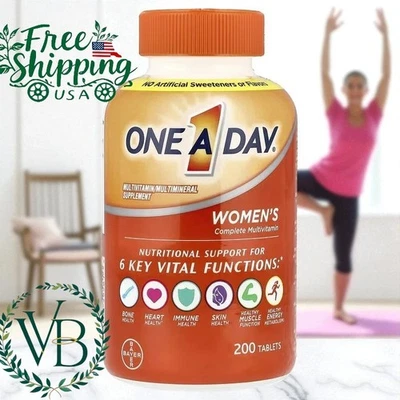 One A Day Women’s Complete Multivitamin 200 Tablets Exp 02/2027 Energy,Immunity - Image 1 of 3