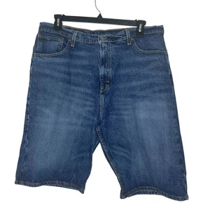 Levi's 569 pantaloncino denim 36 vestibilità rilassata 11" jeans blu invecchiato vintage jorts - Foto 1 di 5