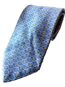 Hart Schaffner Marx Jacquard Design Geo Silk Neck Tie Made In USA 59 x 3.5 - Picture 1 of 7