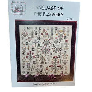 Rosewood Manor Language of the Flowers Cross Stitch Pattern Sampler Chart S-1011 - Picture 1 of 4