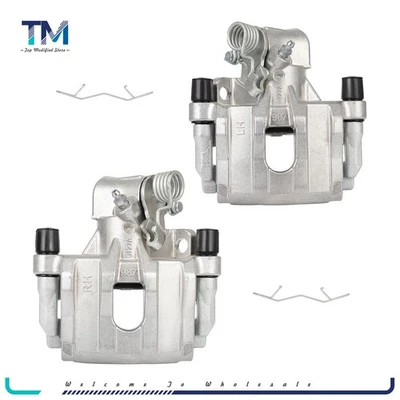 Pair Rear Brake Calipers w/ Bracket For 2004 - 2009 Mazda 3 2009 Mazda 3 Sport - Image 1 of 4