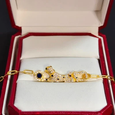 Collar colgante Cartier con incrustaciones de leopardo para mujer Foto 1 de 4