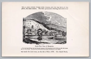 Postcard Southwest View of Montpelier Vermont Photo of a Book Plate Unposted - Picture 1 of 2