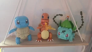 Pokemon Mega Construx Charmander, Bulbasaur, Squirtle TRIO Built - Picture 1 of 1