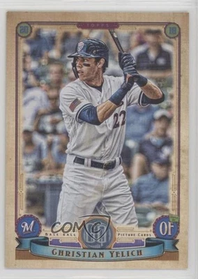 2019 Topps Gypsy Queen 4th of July Image Variation Christian Yelich #99 - Image 1 of 2