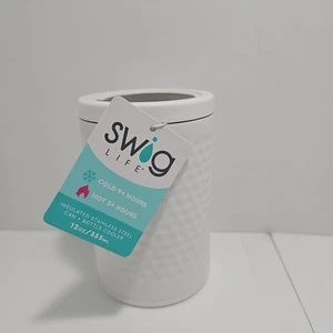 Raffrescatore combinato Swig Life Golf Par Tee acciaio inox 12 oz freddo caldo nuovo con etichette - Foto 1 di 4