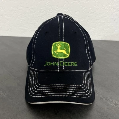 Gorra John Deere verde con logotipo bordado negra mediana/grande ajuste perfecto Foto 1 de 4
