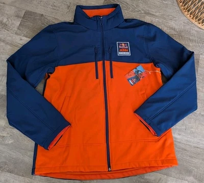 NWT Red Bull KTM Factory Racing Men’s Soft Shell Team Jacket Sz XXL Orange Blue - Image 1 of 4