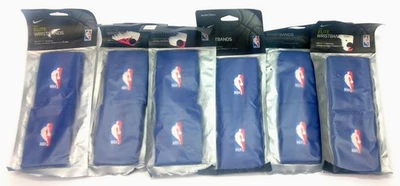 6 Stück Nike Basketball NBA ELITE Armbänder Schweißband Dri-Fit Technologie blau - Bild 1 von 4