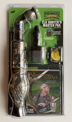 Primos Hunting Elk Hunter's Master Pack Bugle Hoochie Mama Cow Call Reed DVD - Image 1 of 4