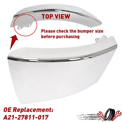 For Freightliner M2 106 112 Business Class 03-21 RH Bumper End Cap Cover Chrome - Image 1 of 4