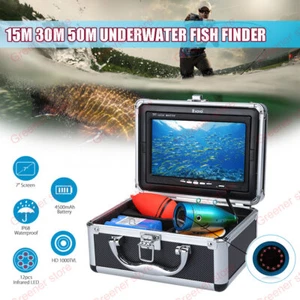 15m 30m 50m Infrarrojo 7" LED Buscador de Peces Cámara de Pesca Subacuática Impermeable ST - Imagen 1 de 16