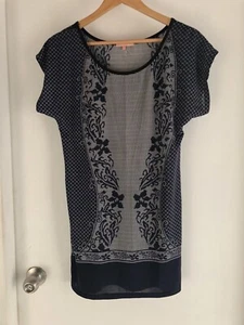 Ladies S M by BAMBOO stretchy pull on short DRESS oversize T-Shirt Top NEW - Picture 1 of 3