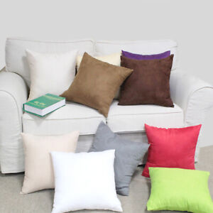 21 Colors Plain Solid Soft Smooth Polyester Deco Throw Pillow Case Cushion Cover