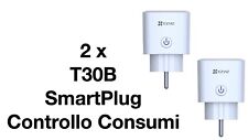 EZVIZ 2 x T30B -  Presa Wi-Fi  10A, Shuko, Timer, Controllo consumi, App - Nuova