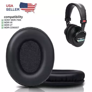 Replacement Ear Pads Cushion For Sony MDR-7506 MDR-CD 900ST MDR-V6 Headphones - Picture 1 of 7