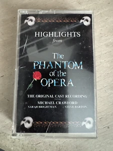 Phantom of the Opera Highlights 1987 Cassette Polygram Liner Notes Original Cast - Picture 1 of 4