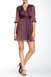 GRÖSSE 12 DIANE VON FÜRSTENBERG A-LINE SEIDENKLEID NEU MIT ETIKETT $ 448 - Bild 1 von 2