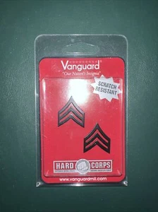 US Marine Corp NIOP Chevron Sergeant Insignia Pins, Black, Set Of 2, Vanguard - Picture 1 of 4