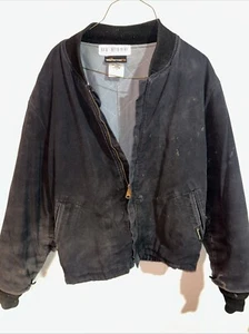 Workrite FR Jacket Men XL Black Nomex Flame Resistant Workwear HRC 1 Bomber Coat - Picture 1 of 4