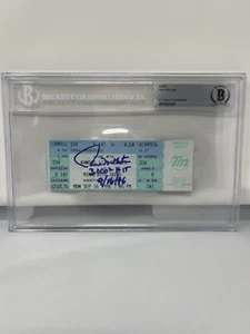 Paul Molitor Signed Inscribed 3000 Hit 9/16/96 Ticket Beckett Auto 4 - Picture 1 of 2