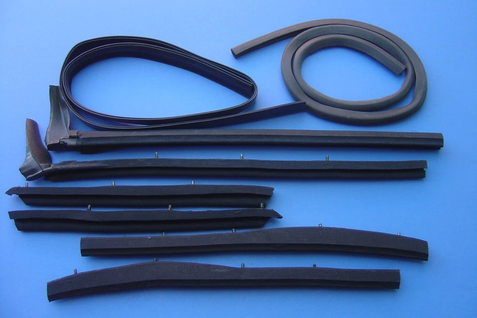 1955-1956-1957 CHEVROLET CONVERTIBLE TOP KIT-8 PCS-NOT CLOTH COVERED-SOFF SEAL — 第 1/2 张图片