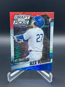 2014 Prizm Perennial Draft Picks Red White & Blue Pulsar Prizm #41 Alex Verdugo - Picture 1 of 13
