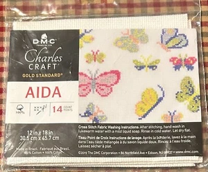 DMC Charles Craft Vinyl Aida 14 Count 12"X18", White - Picture 1 of 1