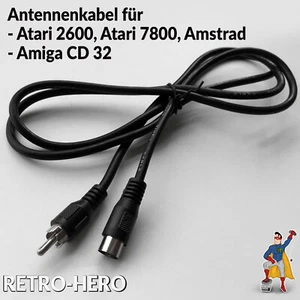 Antennenkabel für Atari 2600, 7800, Amiga CD 33 TV Kabel Videokabel Fernsehkabel - Bild 1 von 3