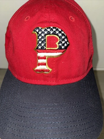 New Era Pittsburgh Pirates Red Flag /Stars /Stripes National League Cap,Rare Cover