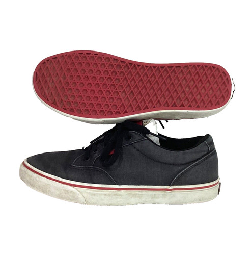 Vans Off The Wall Uomo Taglia 9 Scarpe da Skateboard Nero Rosso Ballerine TB4R