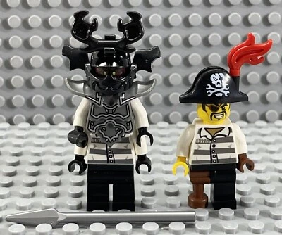Лот минифигурок Ninjago LEGO 70591 Stone Army Warrior с копьем и заключенным пиратом - Изображение 1 из 4