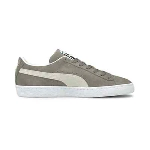 PUMA Unisex Suede Classic XXI Sneakers Steel Gray/White Men's Size 7.5 NEW - Picture 1 of 5