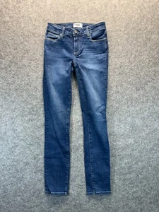 Paige Jeans Women's 26 Skyline Skinny Medium Blue Stretch Denim Low Rise - Picture 1 of 13