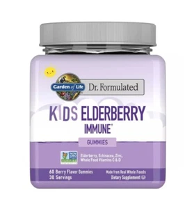 Garden Of Life Dr Formulated Elderberry Kids Immune Gummies Berry 60 Ct - Picture 1 of 6