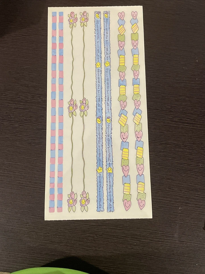 PEGATINAS VINTAGE DE 5 X 12" SANDYLION EMBARAZO BORDE DORMIR APRETADAS Foto 1 de 1