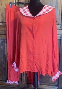Beautiful Queen Pajama Set Size XL Red - Picture 1 of 2