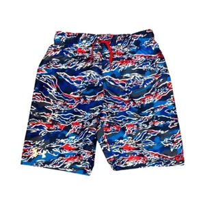 Under Armour Boys Swim Trunks Size YM Youth Med Victory Blue Camo NWT - Picture 1 of 13