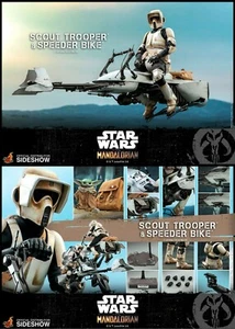 Hot Toys: Star Wars The Mandalorian Scout Trooper & Speeder Bike 12" Figure set - Bild 1 von 1