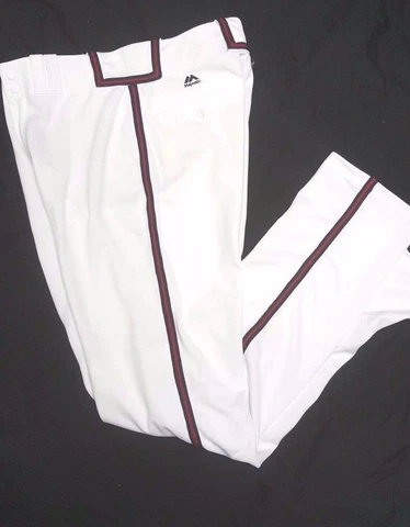 ATLANTA BRAVES YOUTH WHITE FLEX BASE AUTHENTIC MAJESTIC BASEBALL PANTS Cover